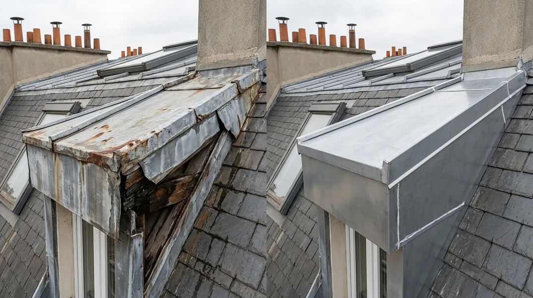 Résultat zinguerie à Paris — Zingueur Paris
