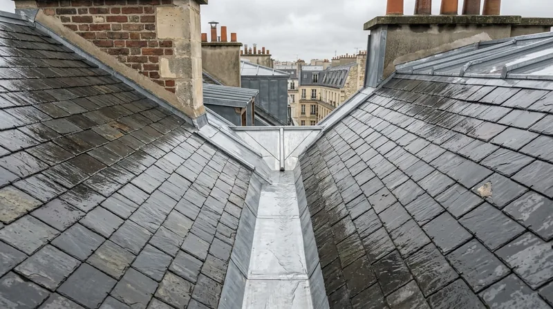 Noue zinc, fourniture et pose Paris