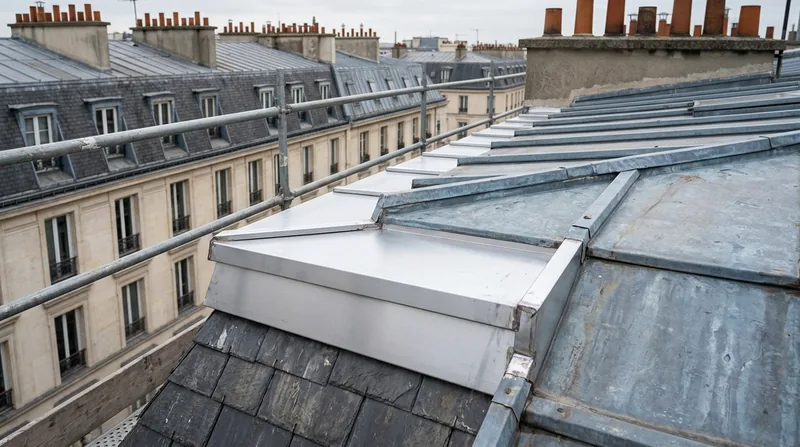 Habillage de rive zinc, fourniture et pose Paris